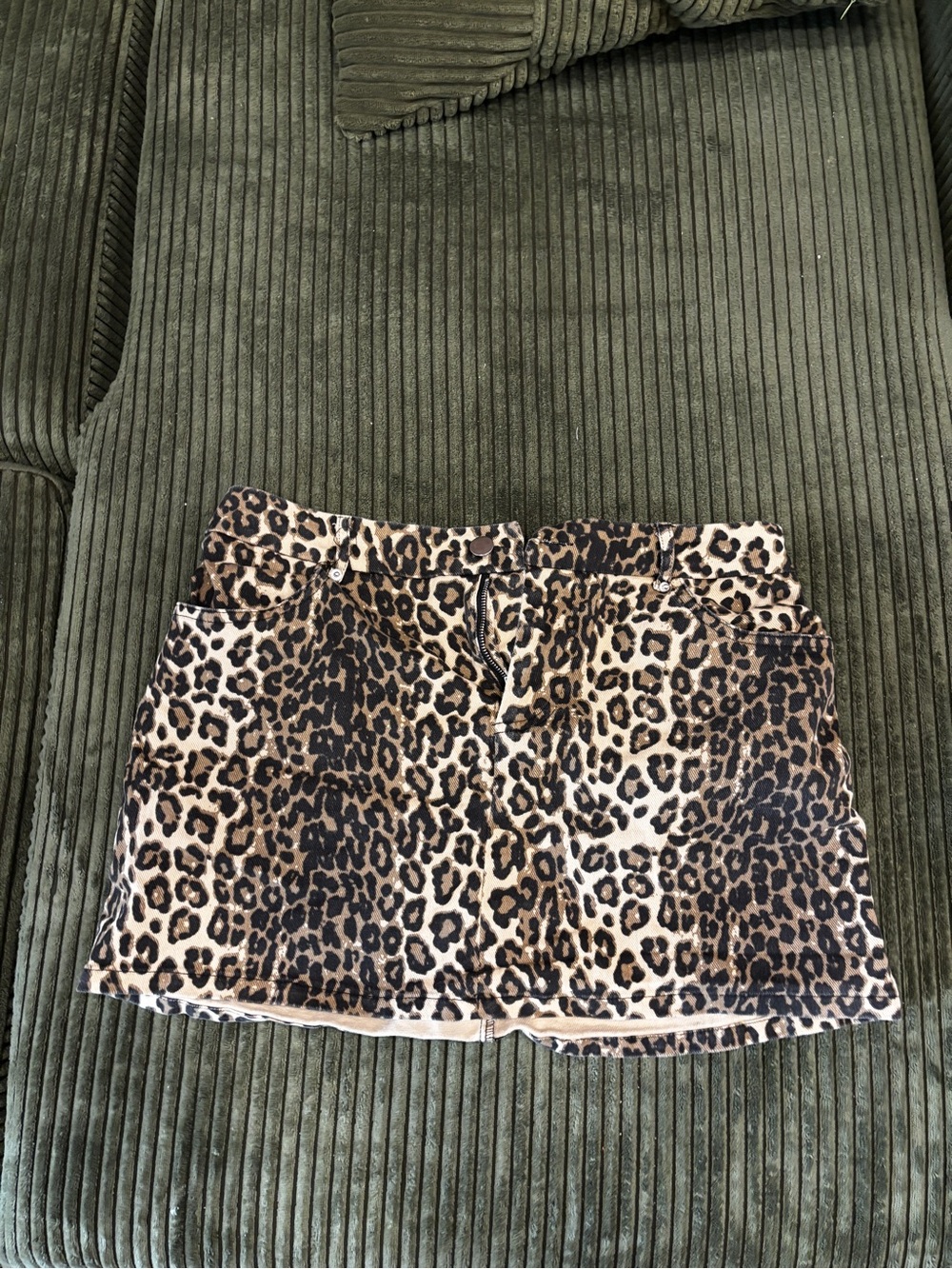 Better Be Leopard Print Mini Skirt in Brown and Black